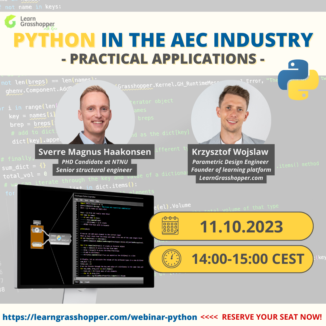 Webinar Python Learn Grasshopper