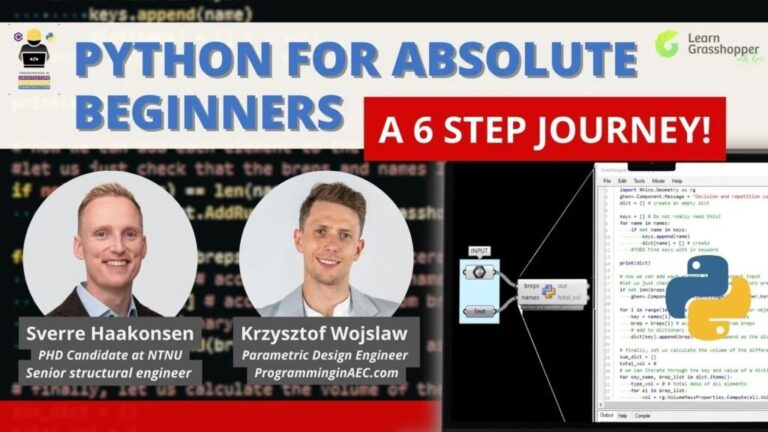 PYTHON FOR ABSOLUTE BEGINNERS: A 6 Step Journey - Learn Grasshopper