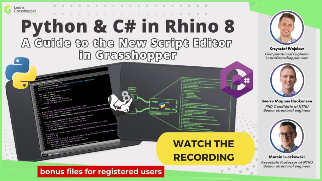Python and C# in Rhino