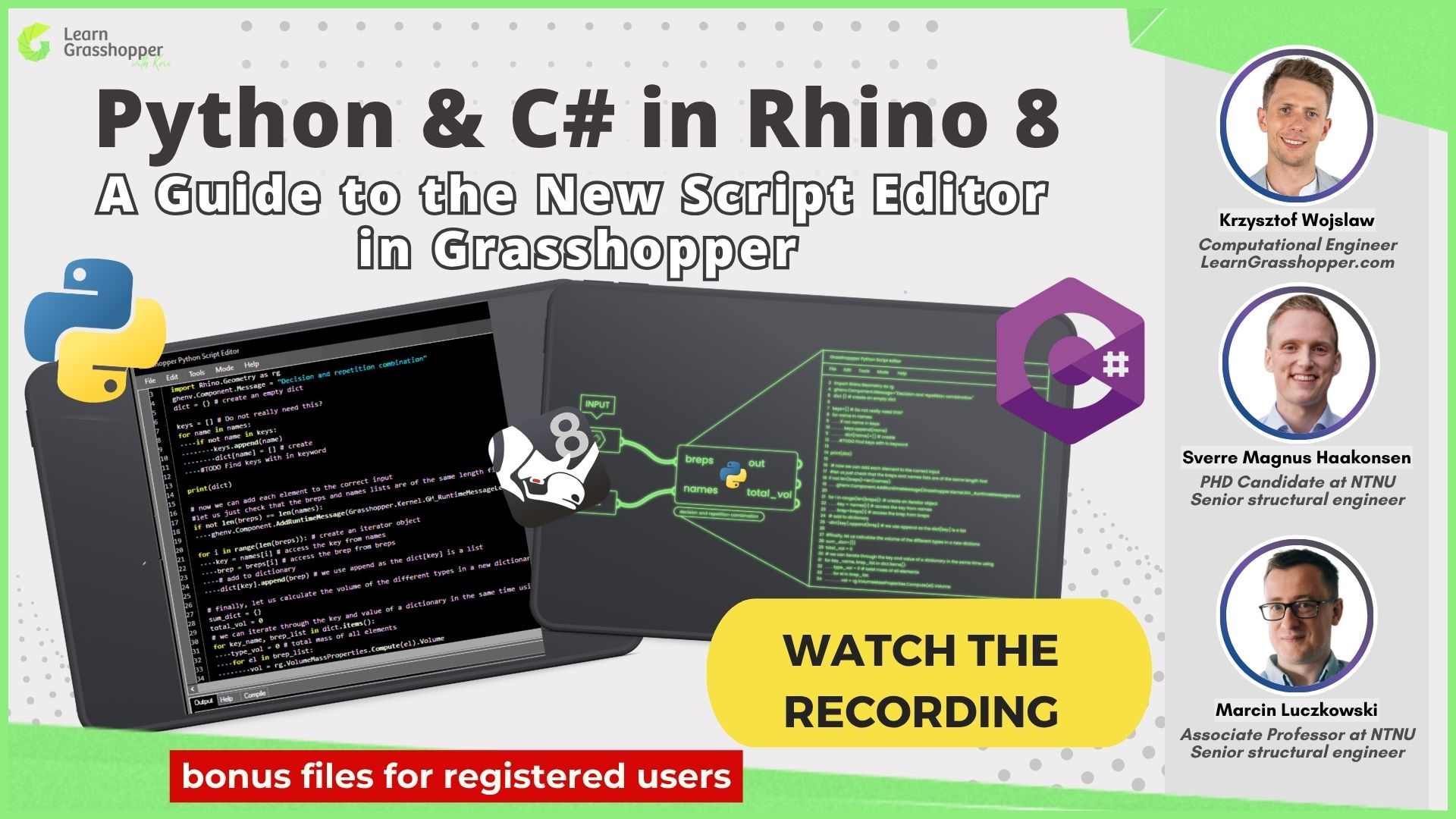Python and C# in Rhino