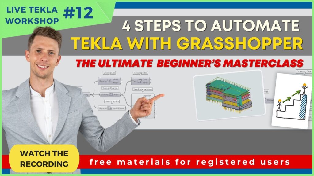grasshopper in tekla 4 steps