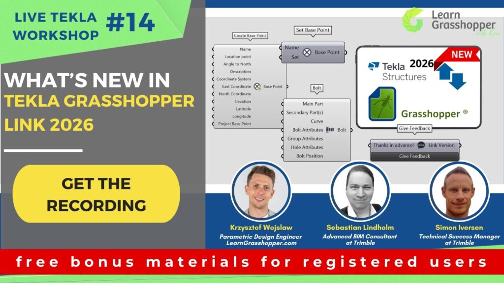 tekla grasshopper 2026